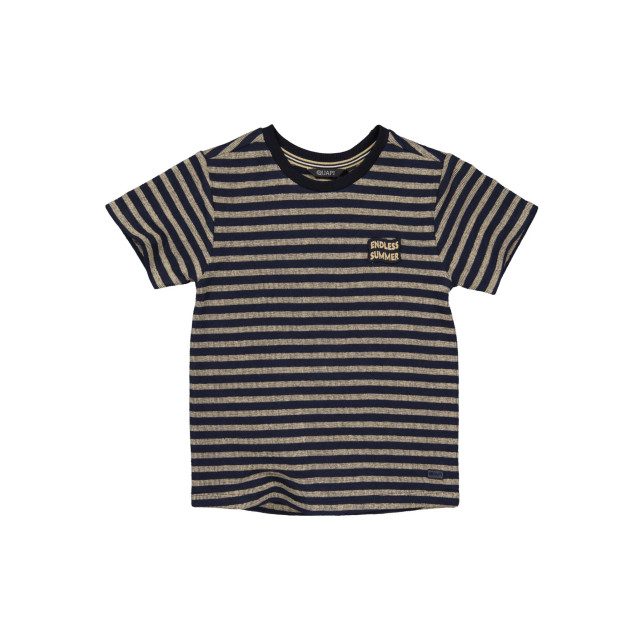 Quapi Jongens t-shirt bent aop blue stripe 149895167 large