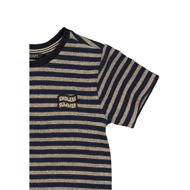 Quapi Jongens t-shirt bent aop blue stripe 149895167 large