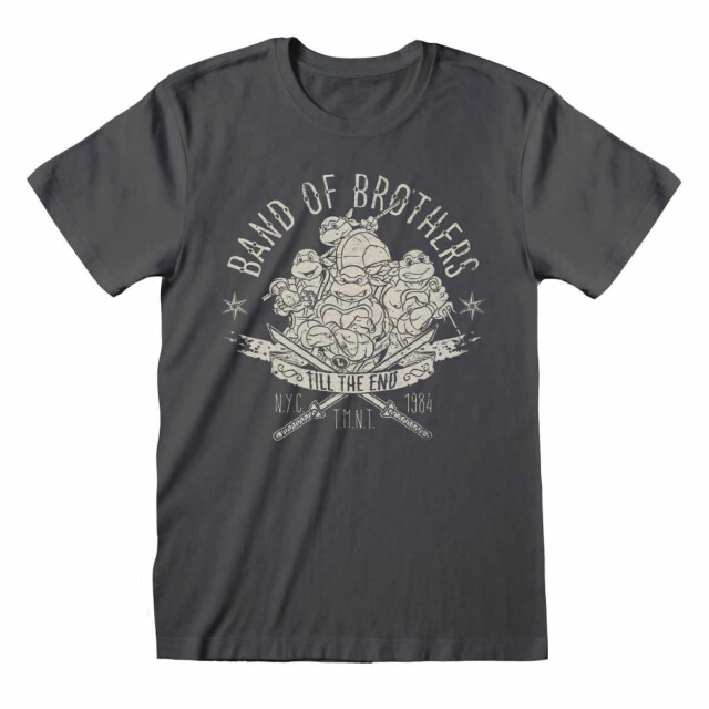 Teenage mutant ninja Turtles Unisex volwassenen band of brothers t-shirt UTHE945_charcoal large
