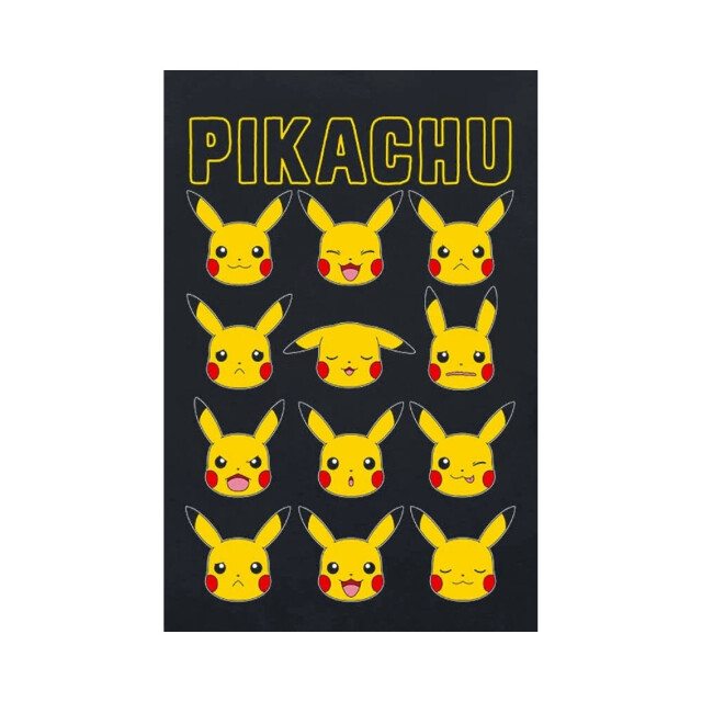 Pokemon Kinderen/kinderen pikachu t-shirt UTHE331_black large