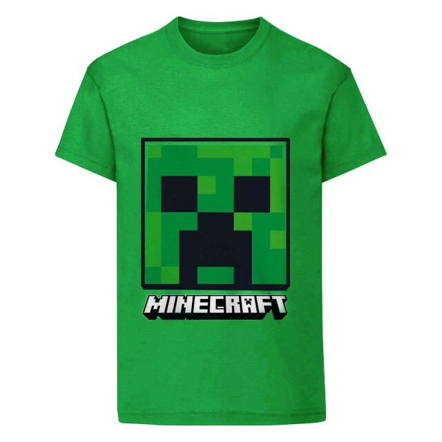 minecraft Kinder/kinder griezelgezicht t-shirt UTHE482_green large