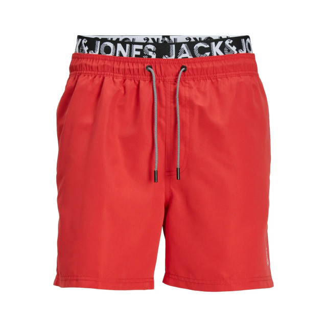 Jack & Jones Heren zwemshort jpstfiji dubbele waistband 12227254-Rood large