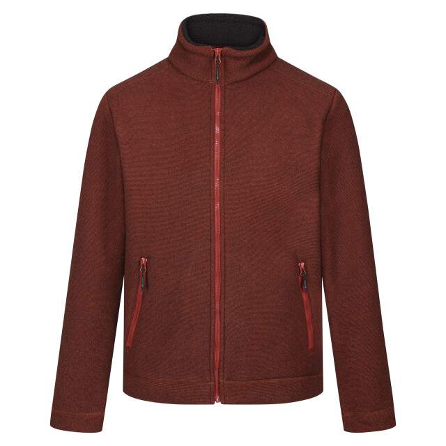 Regatta Heren garrian ii full zip fleece jacket UTRG8098_burnthenna large
