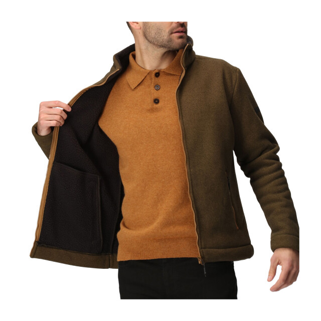 Regatta Heren garrian ii full zip fleece jacket UTRG8098_umber large
