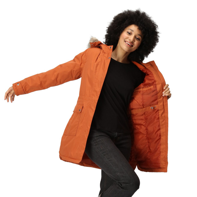 Regatta Dames sabinka parka met bontrand UTRG8148_burntcopper large