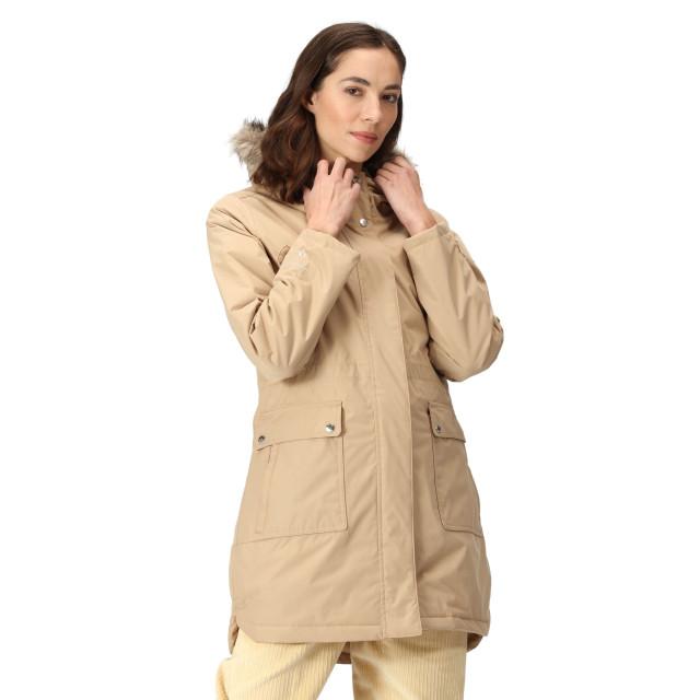 Regatta Dames sabinka parka met bontrand UTRG8148_barleycorn large