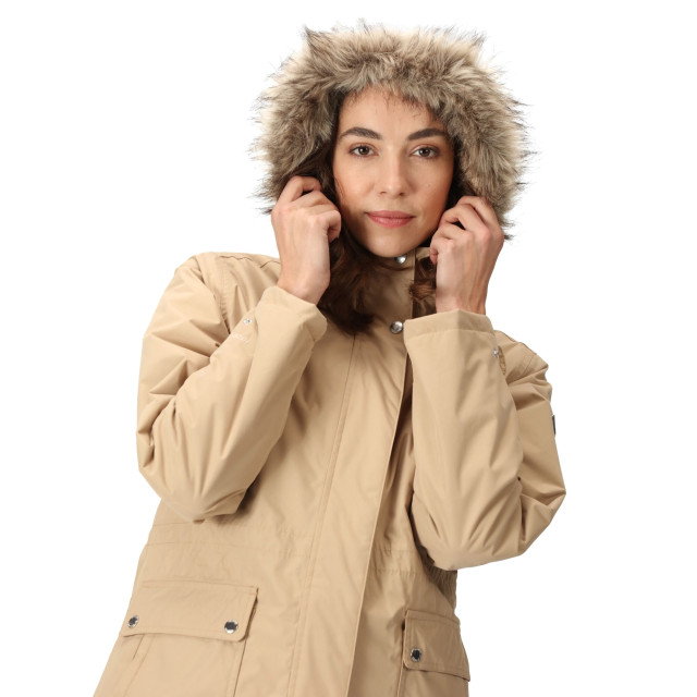 Regatta Dames sabinka parka met bontrand UTRG8148_barleycorn large