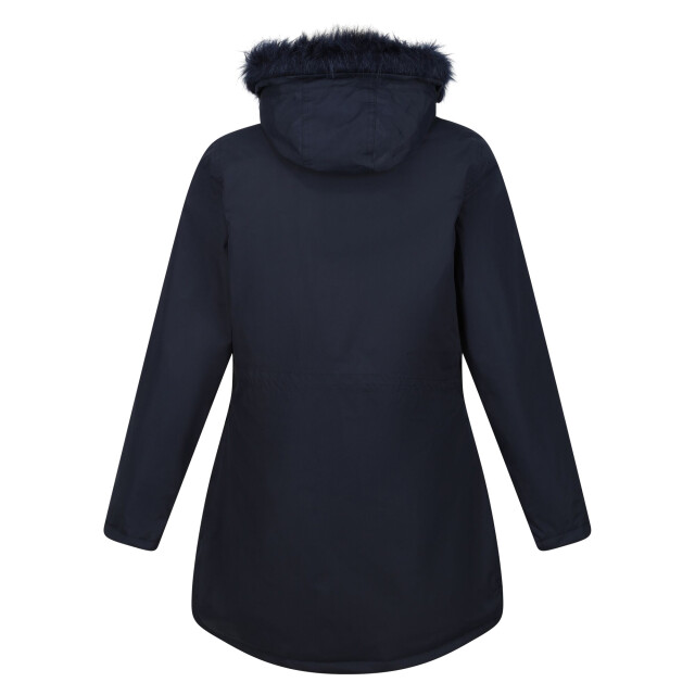 Regatta Dames sabinka parka met bontrand UTRG8148_navy large