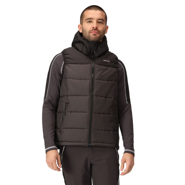 Regatta Heren nevado zwaargewicht mouwloze bodywarmer UTRG8163_blackash large