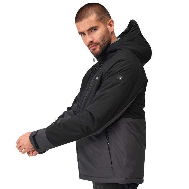 Regatta Heren highton iii stretch gewatteerde jas UTRG8127_blackash large