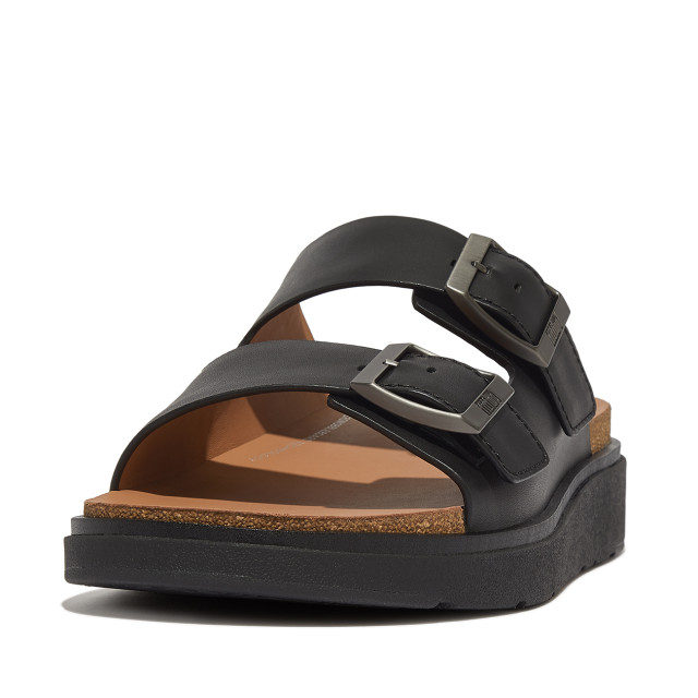 FitFlop Gen-ff buckle two-bar leather slides GY8 large