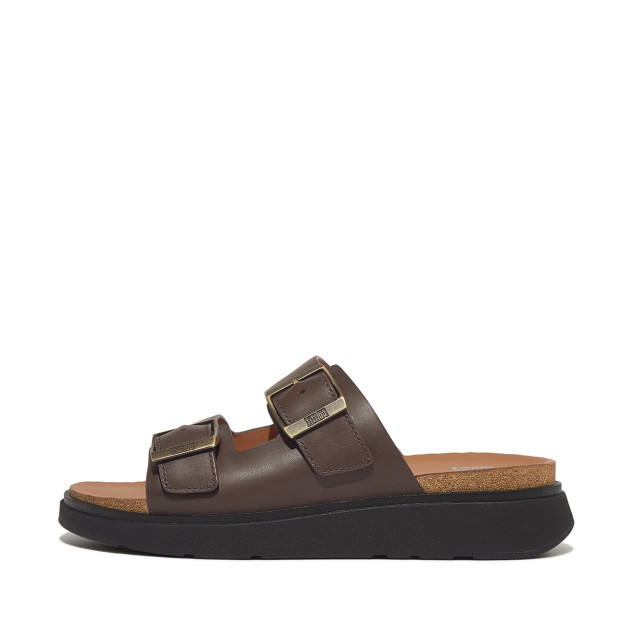 FitFlop Gen-ff buckle two-bar leather slides GY8 large