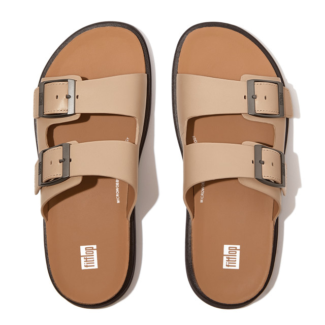 FitFlop Gen-ff buckle two-bar leather slides GY8 large