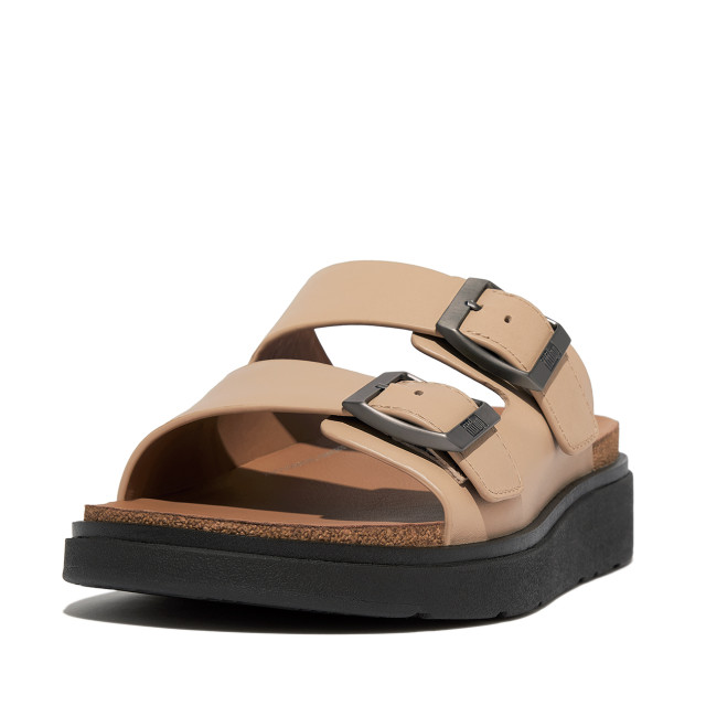 FitFlop Gen-ff buckle two-bar leather slides GY8 large