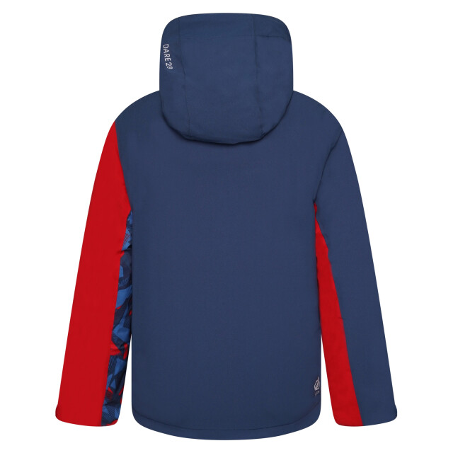 Dare2b Kinder/kinder glee ii geometrische ski jas UTRG7948_moonlightdenimdangerred large
