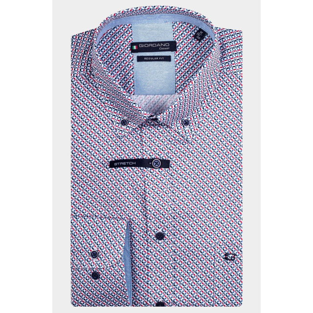 Giordano Casual hemd korte mouw league graphic circle print 416016/30 181240 large