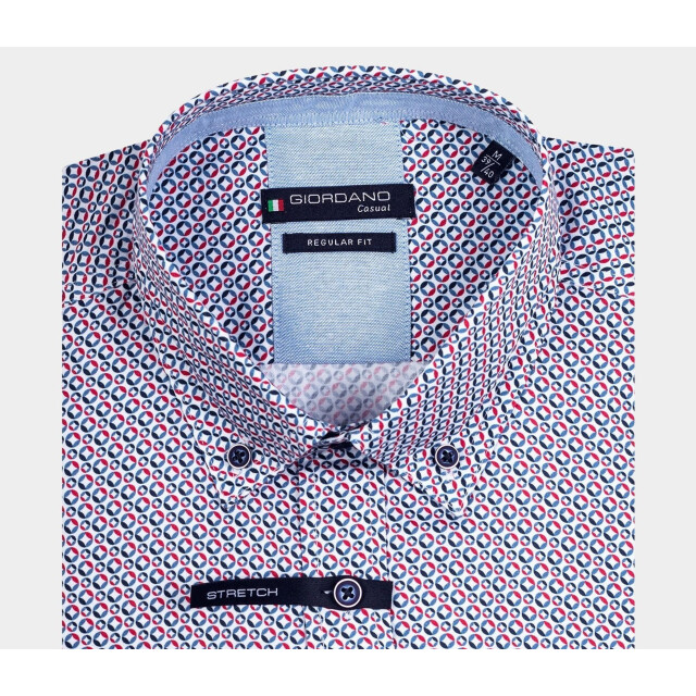 Giordano Casual hemd korte mouw league graphic circle print 416016/30 181240 large