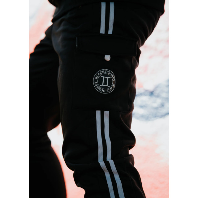 Black Donkey Zip trackpants i black/white CH2-MC23ZTP-BL large