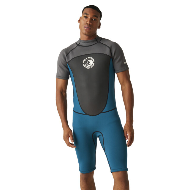 Regatta Heren kort wetsuit UTRG7776_greymoroccanblue large