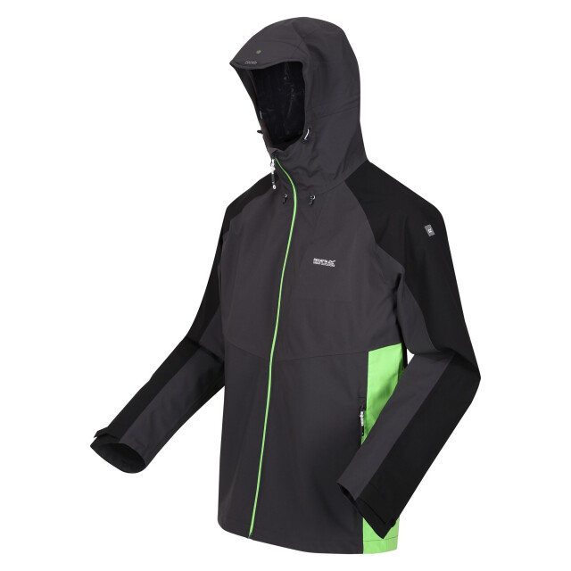 Regatta Britedale color block waterdichte jas voor heren UTRG6206_ashblack large