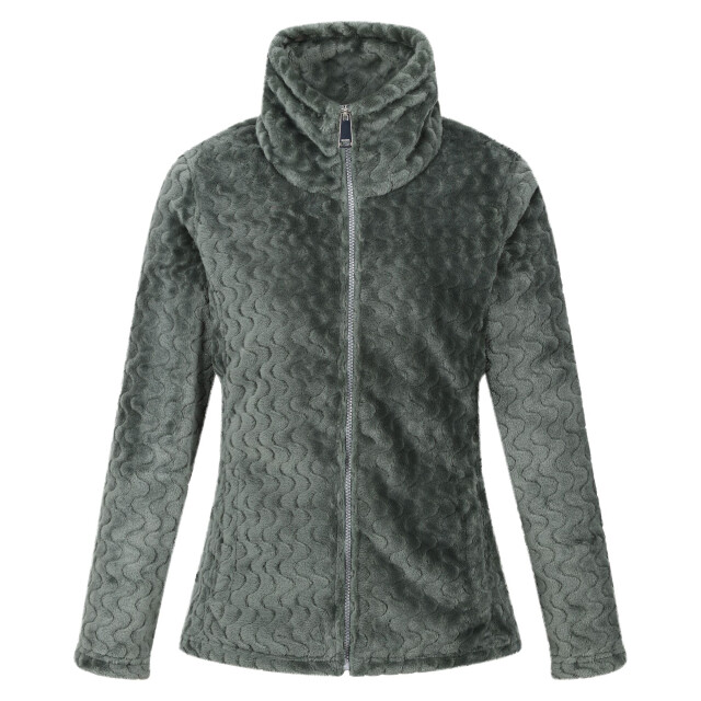 Regatta Dames heloise marl full zip fleece jas UTRG6125_darkestforestgreen large