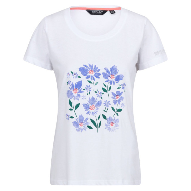 Regatta Dames filandra viii bloemen t-shirt UTRG9869_white large