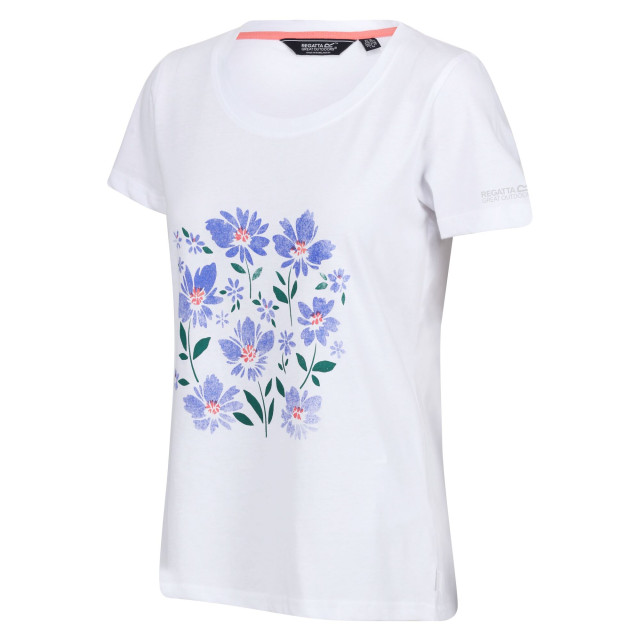 Regatta Dames filandra viii bloemen t-shirt UTRG9869_white large