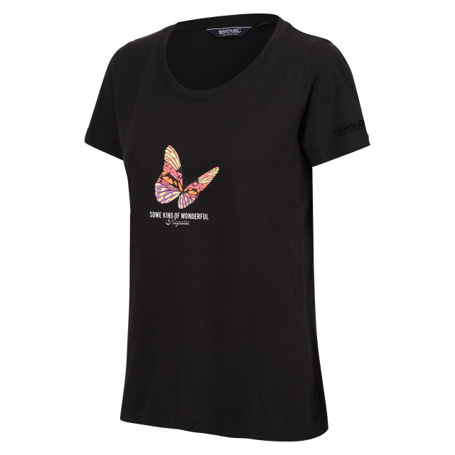 Regatta Dames filandra viii vlinder t-shirt UTRG9852_black large