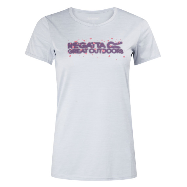 Regatta Dames fingal viii logo marl t-shirt UTRG9835_cyberspace large