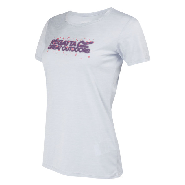 Regatta Dames fingal viii logo marl t-shirt UTRG9835_cyberspace large