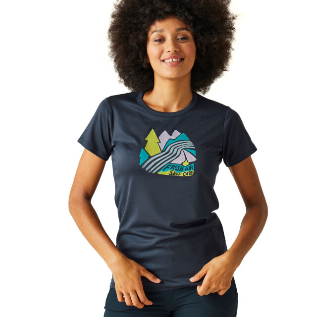 Regatta Dames fingal viii landschap t-shirt UTRG9827_navy large