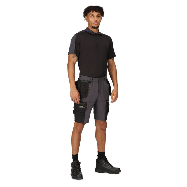 Regatta Heren infiltrate afneembare holster pocket shorts UTRG9836_ironblack large