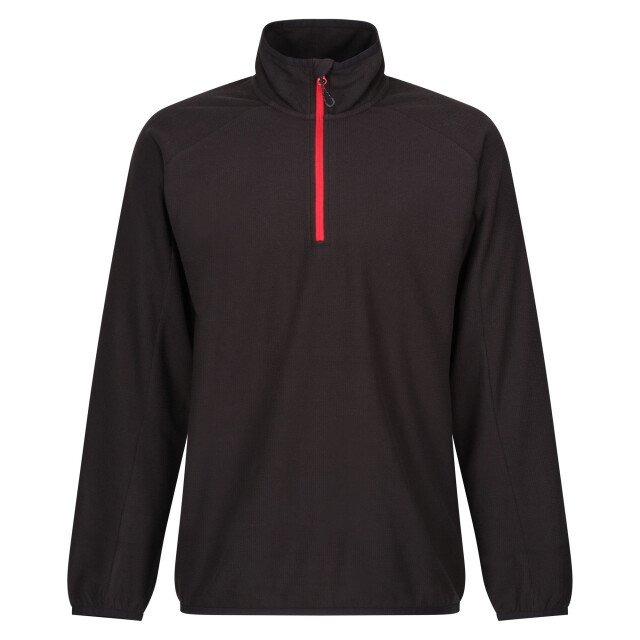 Regatta Heren fleece top met halve rits UTRG9760_blackclassicred large