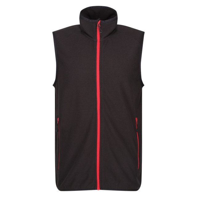 Regatta Heren navigate fleece gilet UTRG9725_blackclassicred large