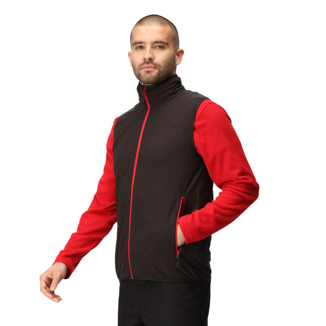 Regatta Heren navigate fleece gilet UTRG9725_blackclassicred large