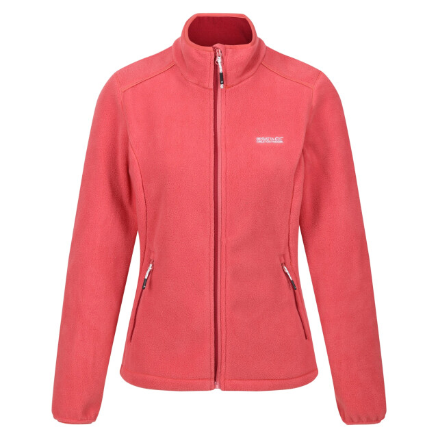 Regatta Dames floreo iv full zip fleece jas UTRG7390_mineralred large