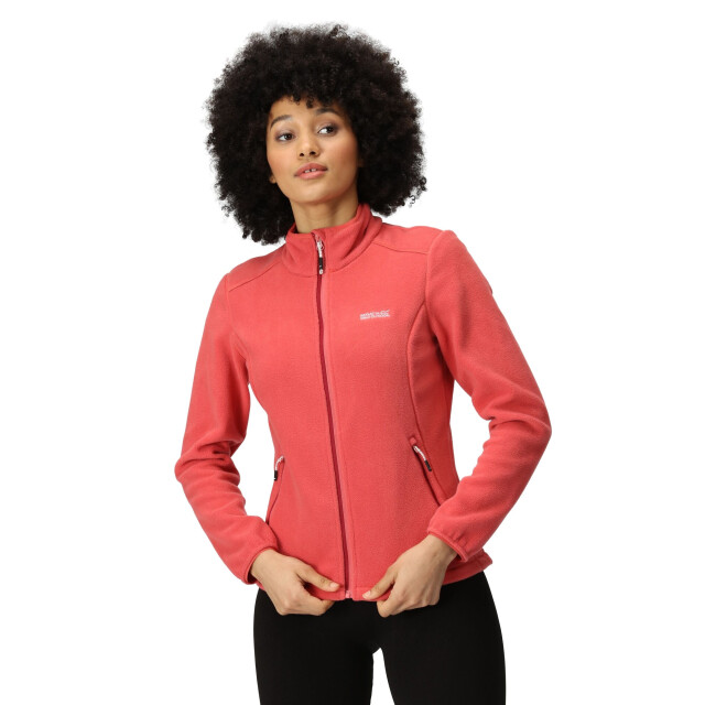 Regatta Dames floreo iv full zip fleece jas UTRG7390_mineralred large