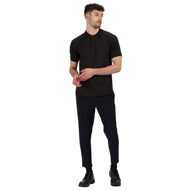 Regatta Professioneel heren coolweave poloshirt met korte mouwen UTRG2161_black large