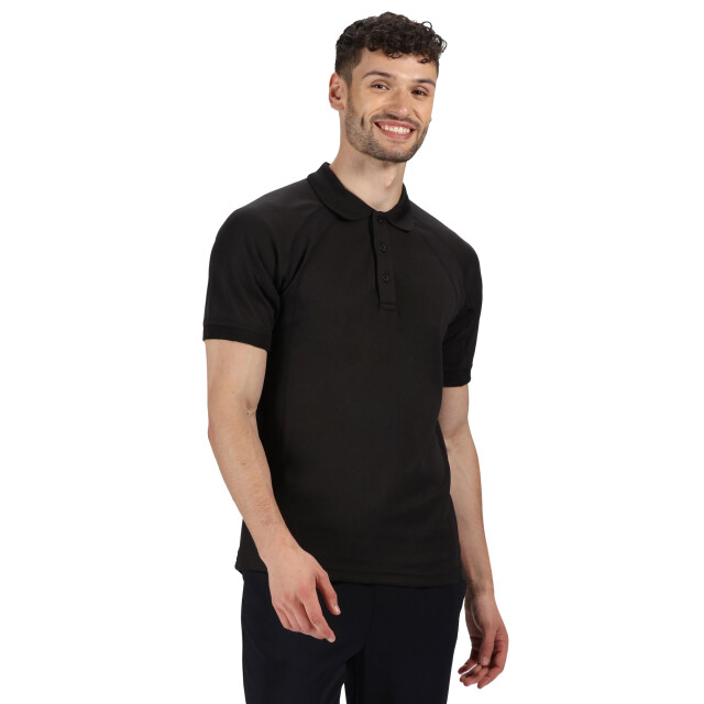 Regatta Professioneel heren coolweave poloshirt met korte mouwen UTRG2161_black large