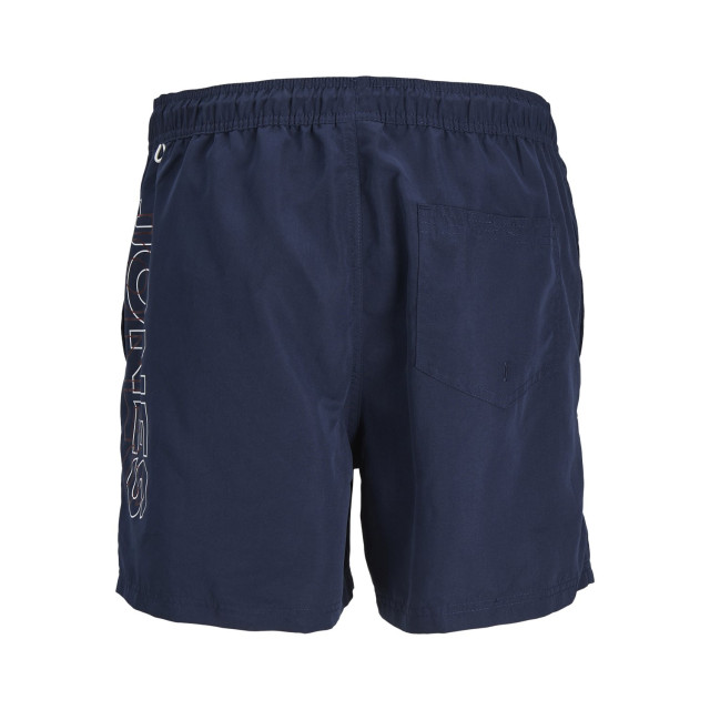 Jack & Jones Jongens zwemshort jpstfiji double logo effen donker 12253748-Donkerblauw large