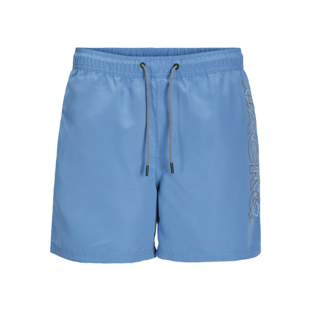 Jack & Jones Jongens zwemshort jpstfiji double logo effen 12253748-Lichtblauw large
