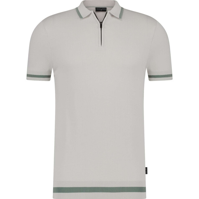 Saint Steve Siem fine knit polo grey 221148-90002 large