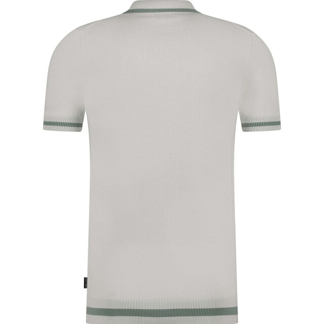 Saint Steve Siem fine knit polo grey 221148-90002 large