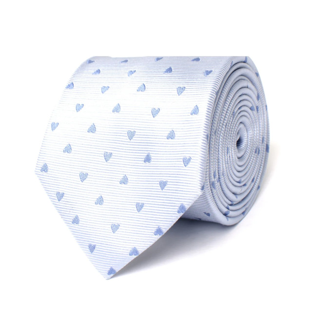 Tresanti Baptiste | geweven zijden stropdas met hartjes TRTIHA207-801 large
