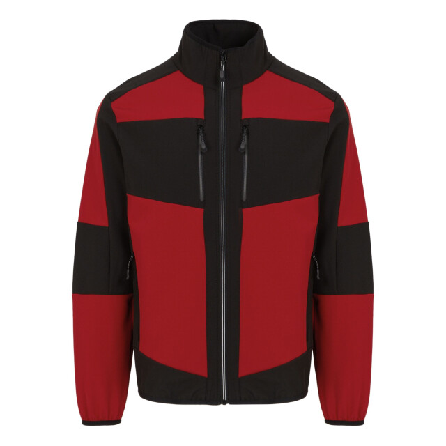 Regatta E-volve 2-laags soft shell-jack voor volwassenen UTRG9991_classicredblack large