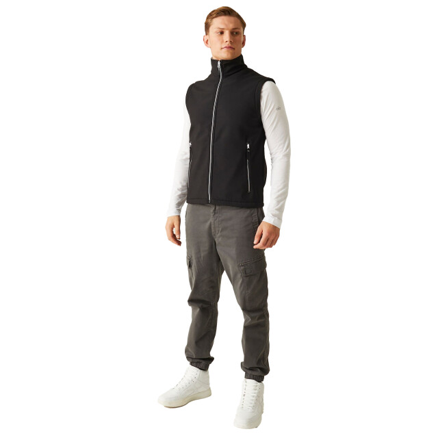 Regatta Heren ascender softshell 2-laags bodywarmer UTRG9988_blackmineralgrey large