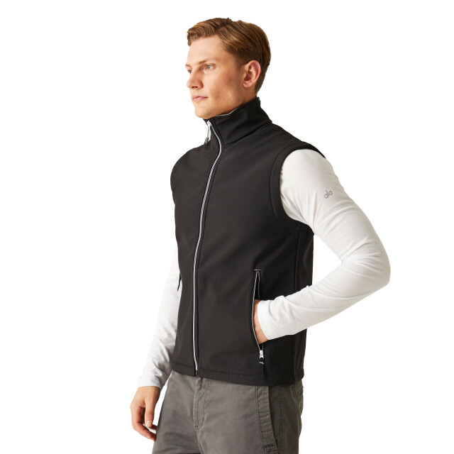 Regatta Heren ascender softshell 2-laags bodywarmer UTRG9988_blackmineralgrey large