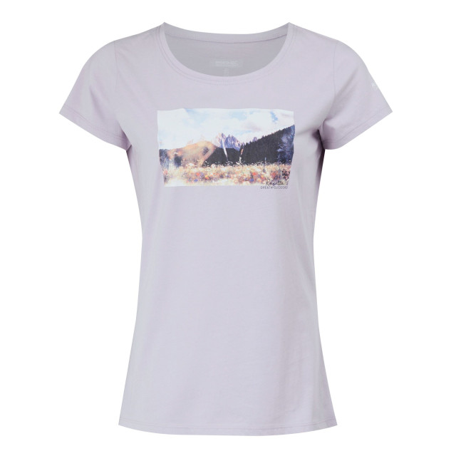 Regatta Dames breezed iv mountain t-shirt UTRG9814_lilacfrost large