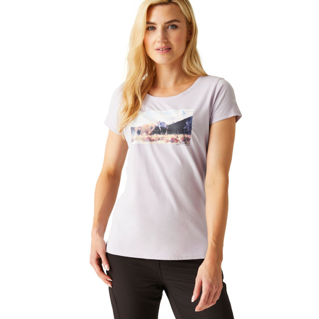 Regatta Dames breezed iv mountain t-shirt UTRG9814_lilacfrost large