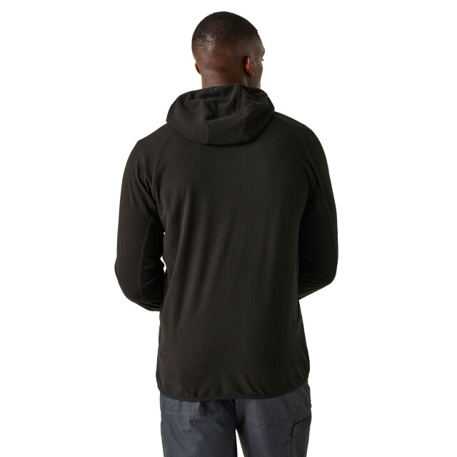 Regatta Heren navigate full zip fleecejack UTRG9711_blacklimegreen large